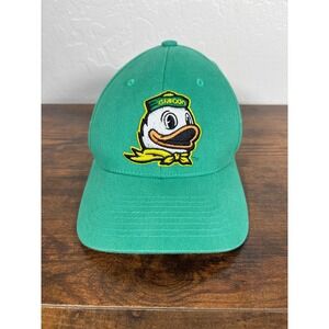 Captivating Headwear Oregon Ducks Puddles Mascot Green‎ Adjustable Baseball Hat